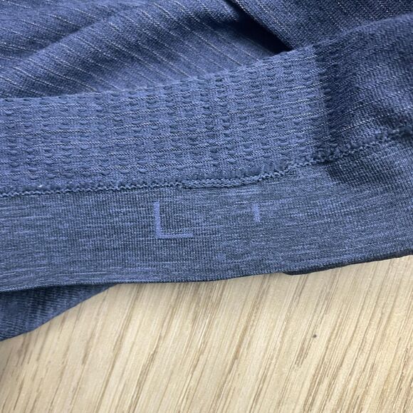 Lululemon Half Zip Shirt Mens Large Blue Metal Vent Tech Athletic Running Gym - Picture 5 of 11